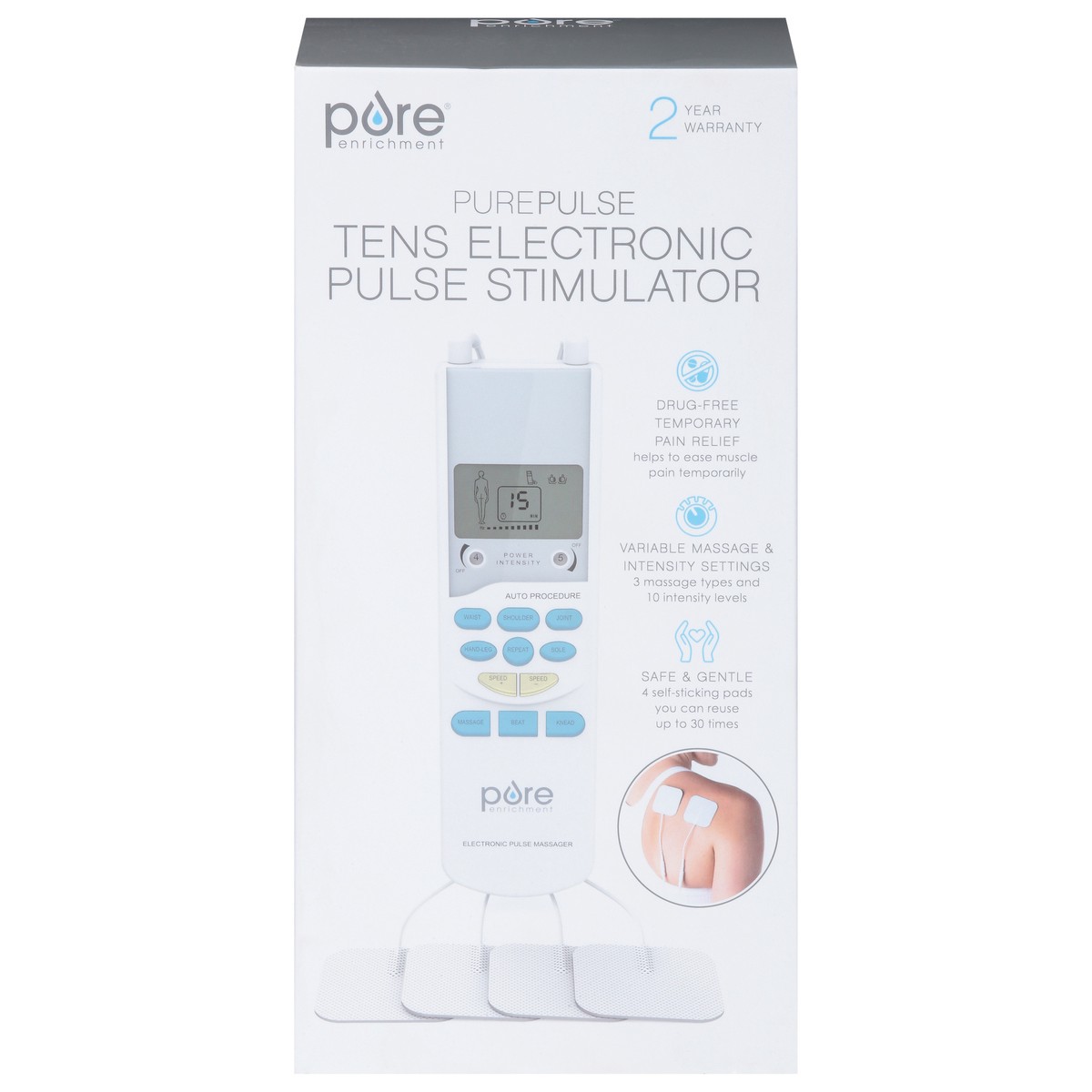 slide 1 of 9, Pure Enrichment Tens Electronic Pulse Stimulator 1 ea, 1 ct