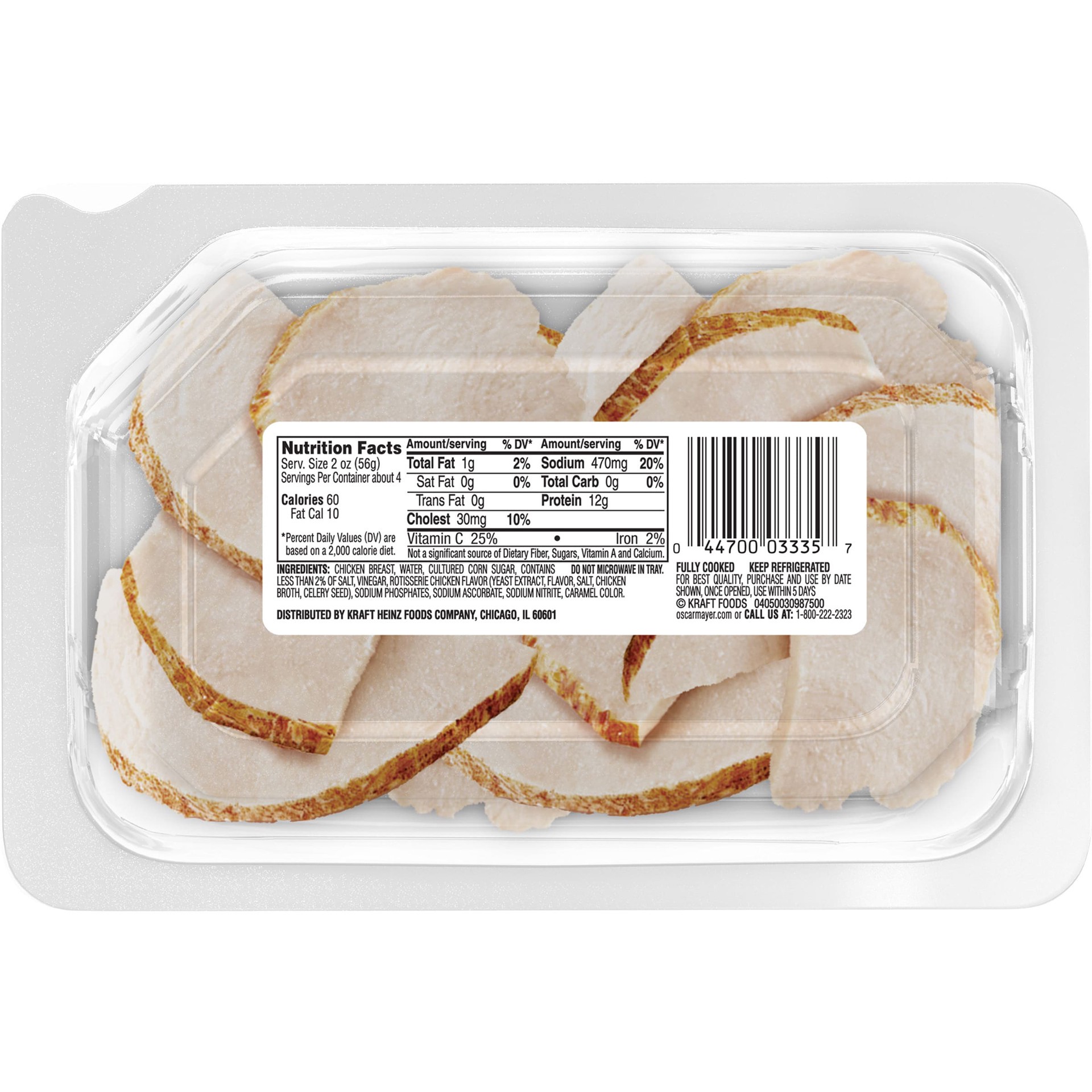 slide 3 of 10, Oscar Mayer Carving Board Rotisserie Seasoned Sliced Chicken Breast Deli Lunch Meat, 7.5 oz Package, 7.5 oz