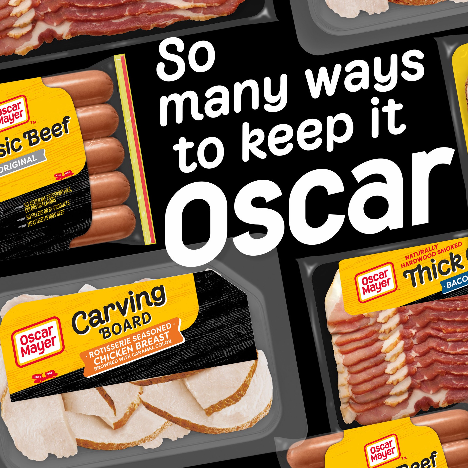 slide 2 of 10, Oscar Mayer Carving Board Rotisserie Seasoned Sliced Chicken Breast Deli Lunch Meat, 7.5 oz Package, 7.5 oz