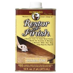 Howard Oil-Based Golden Oak Semi-Transparent Satin Interior Stain - 1 pint
