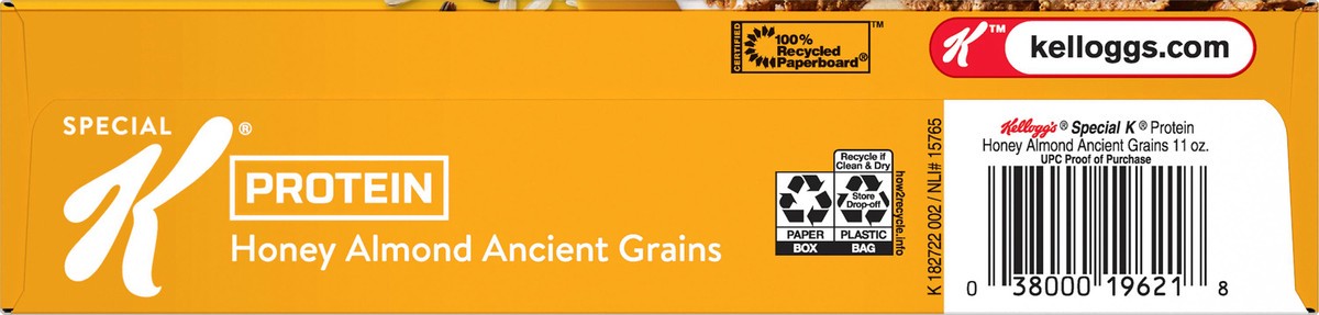 slide 7 of 8, Special K Kellogg's Special K Protein Breakfast Cereal, Honey Almond Ancient Grains, 11 oz, 11 oz