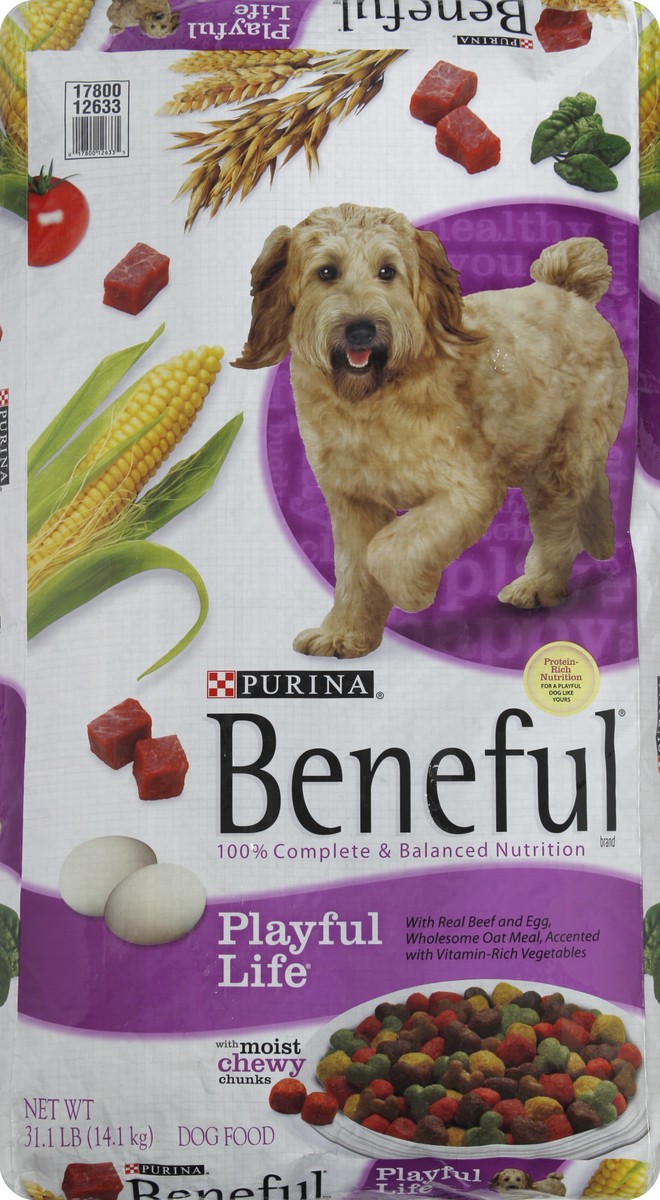 slide 5 of 6, Purina Beneful Dry Dog Food, Playful Life, with Beef & Egg, 1 ct