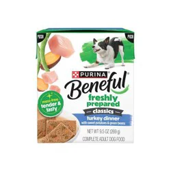 Beneful Freshly Prepared Classics Adult Turkey Dinner with Sweet Potatoes & Green Beans Dog Food 9.5 oz