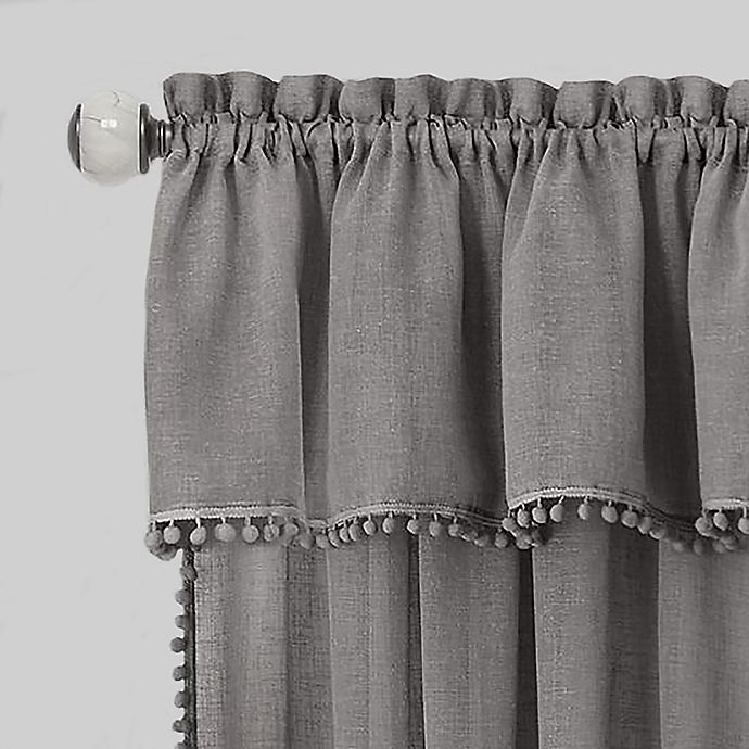 slide 3 of 4, Achim Wallace Rod Pocket Window Curtain Panel - Grey, 84 in