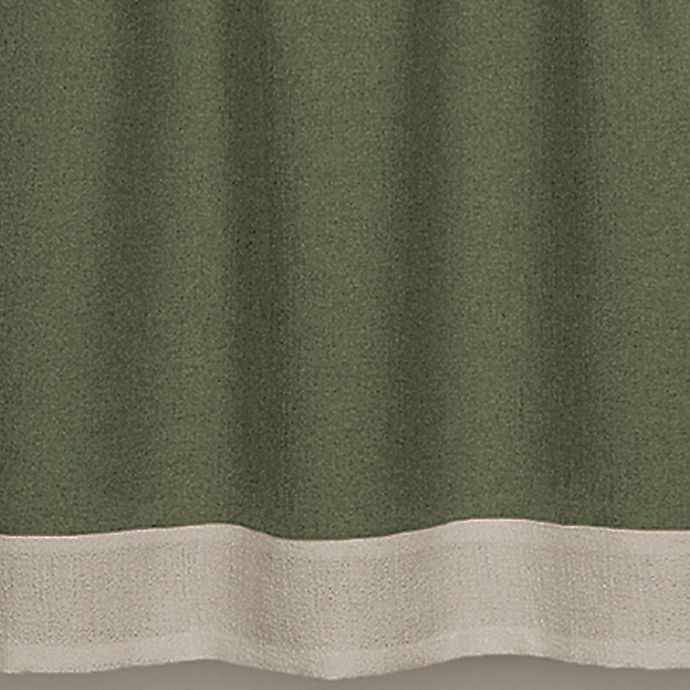 slide 3 of 3, MyHome Darcy Window Curtain Tier Pair and Valance - Green/Camel, 36 in