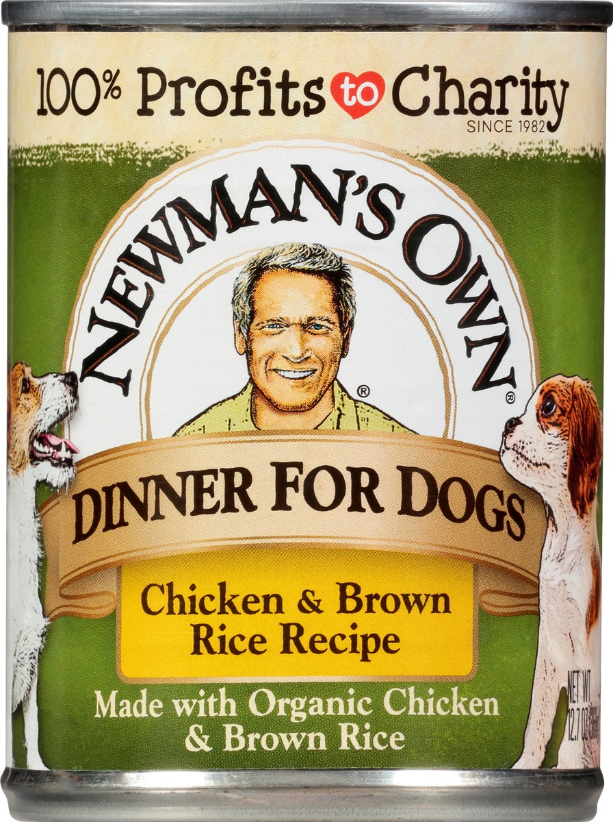 slide 6 of 9, Newman's Own Dinner for Dogs, Chicken & Brown Rice Recipe, 12.7 oz