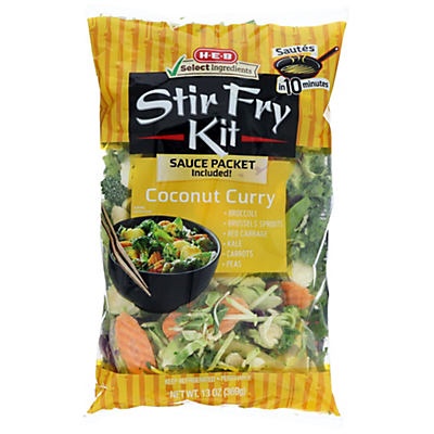 slide 1 of 1, H-E-B Asian Stir Fry Thai Yellow Curry, 12.75 oz