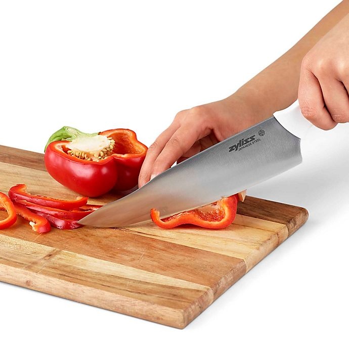slide 8 of 9, Zyliss Comfort Chef Knife with Sheath, 8 in