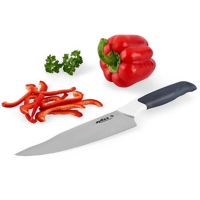 slide 2 of 9, Zyliss Comfort Chef Knife with Sheath, 8 in