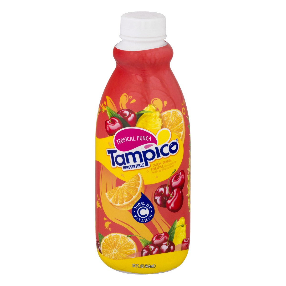 slide 1 of 12, Tampico Cherry\Orange\Pineapple Tropical Punch 32.0 oz, 32 oz