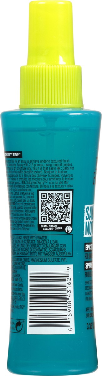 slide 3 of 12, Tigi Bed Head Salty Not Sorry Epic Texturizing Salt Spray 3.38 fl oz, 3.38 fl oz
