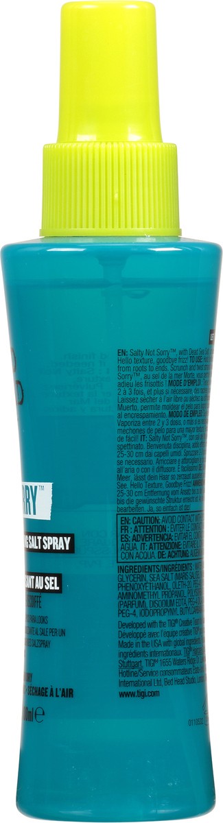 slide 12 of 12, Tigi Bed Head Salty Not Sorry Epic Texturizing Salt Spray 3.38 fl oz, 3.38 fl oz