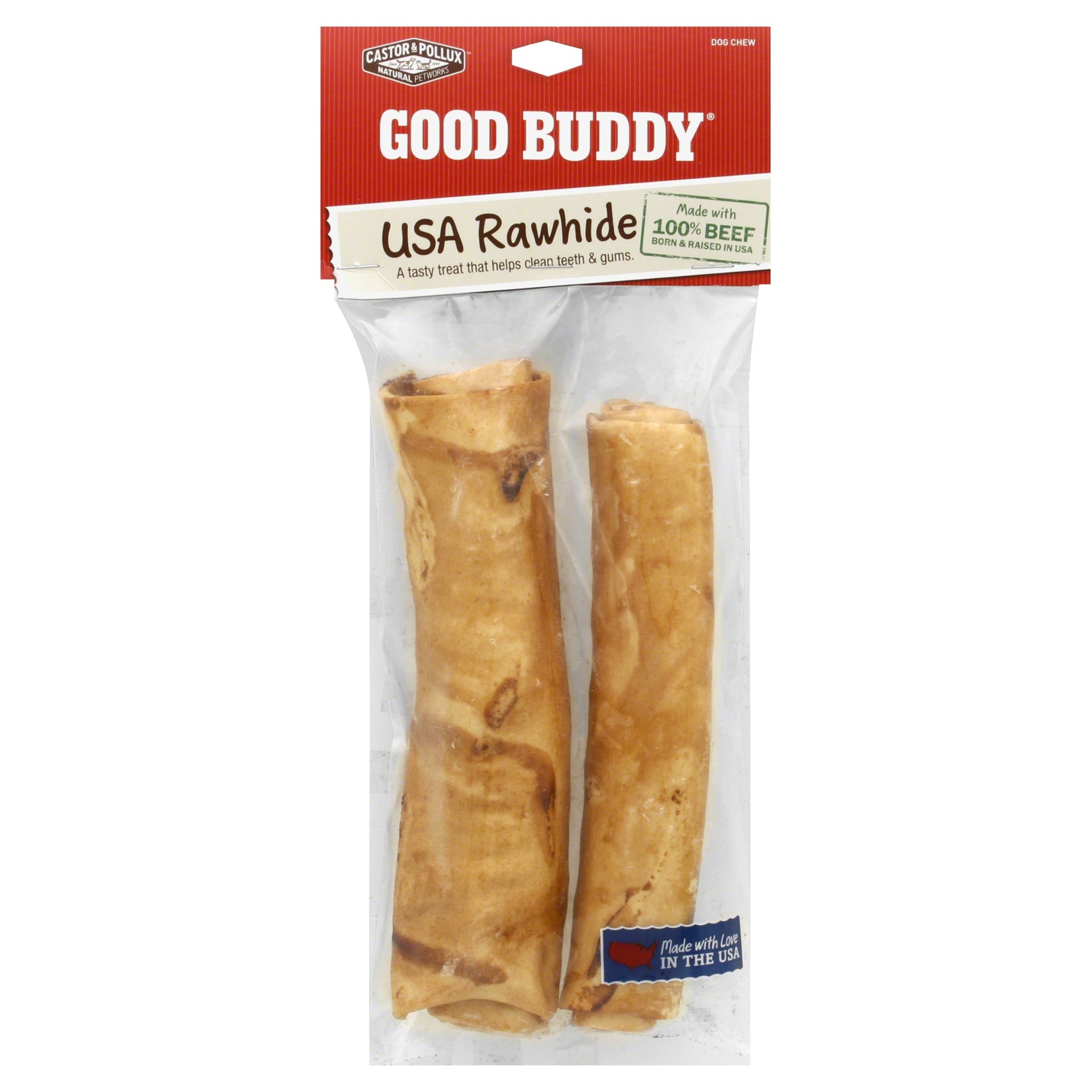 slide 1 of 1, Castor & Pollux Good Buddy USA Rawhide Rolls Chicken 7, 2 ct