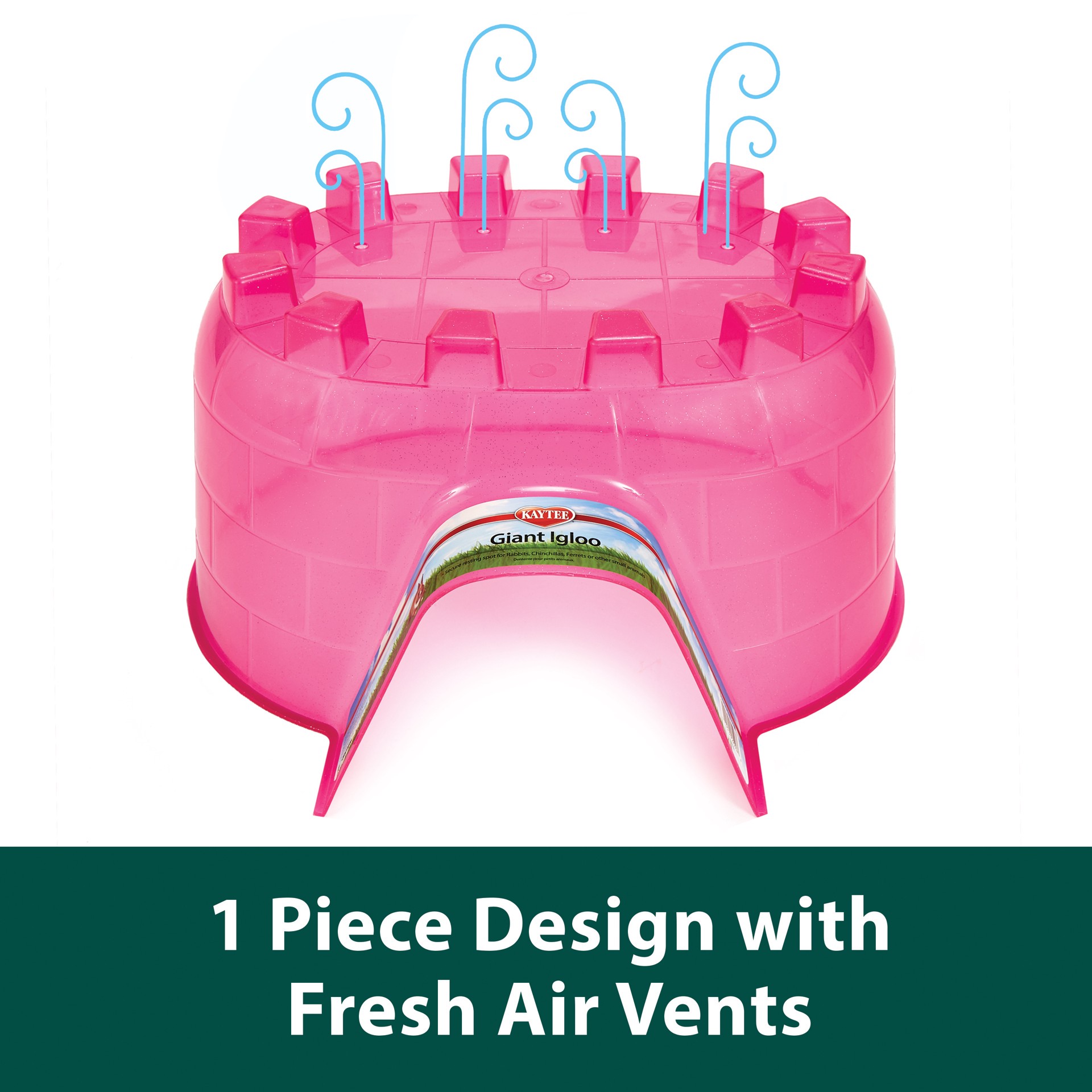 slide 4 of 10, Kaytee Hard Goods Kaytee Igloo Giant, 1 ct