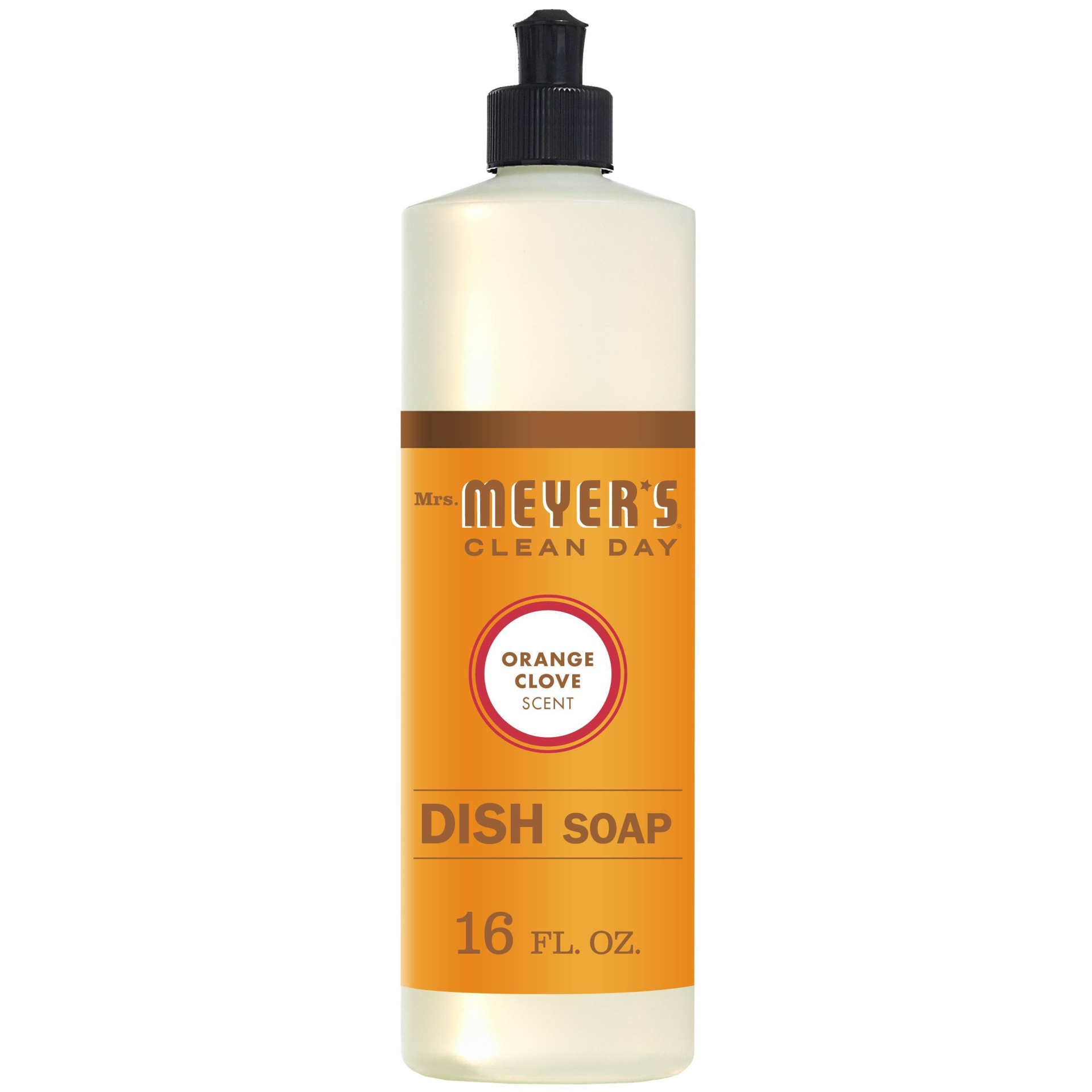 slide 1 of 21, Mrs. Meyer's Clean Day Orange Clove Holiday Dish Soap - 16 fl oz, 16 fl oz