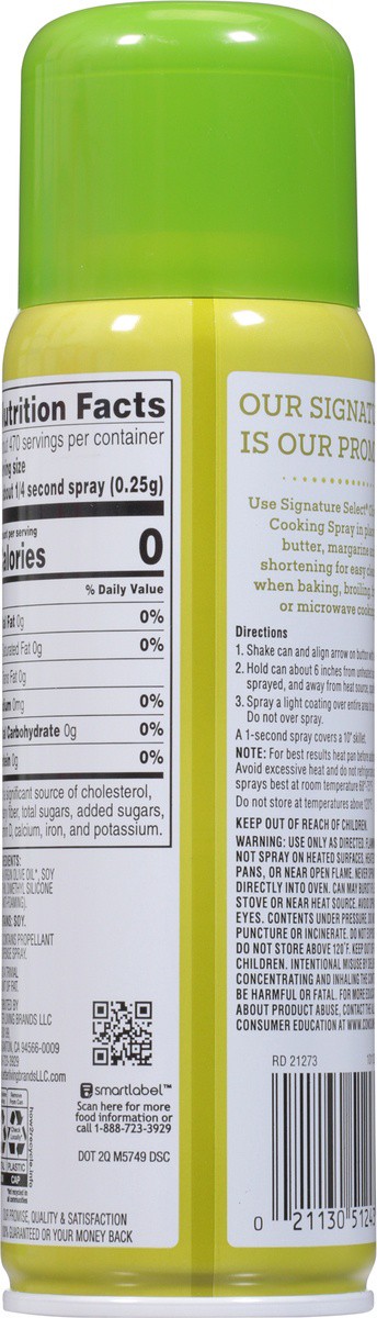 slide 3 of 9, Signature Select No Stick Extra Virgin Olive Oil Cooking Spray 5 oz, 5 oz