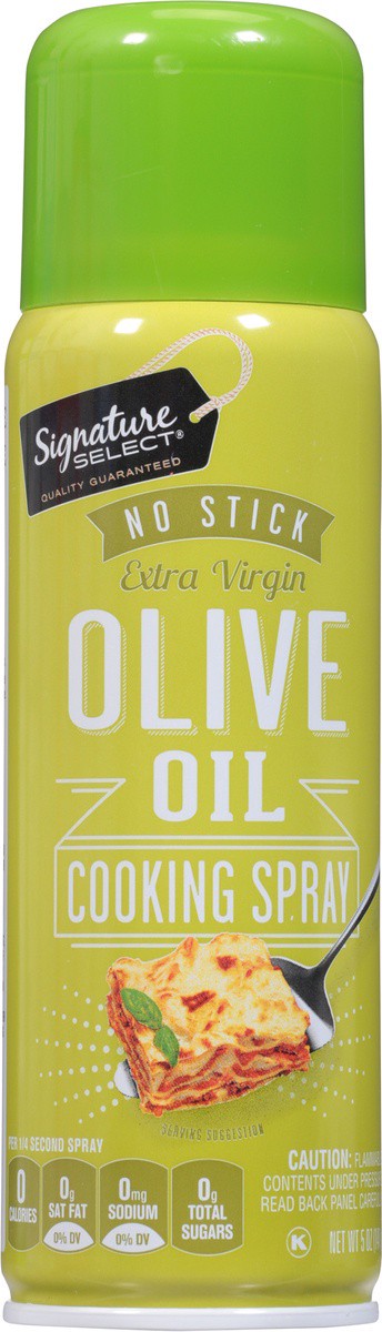 slide 8 of 9, Signature Select No Stick Extra Virgin Olive Oil Cooking Spray 5 oz, 5 oz