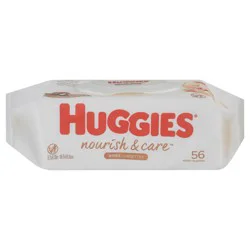 Huggies Nourish & Care 4 In 1 Sensitive Skin Care Cocoa & Shea Butter Wipes 56 ea