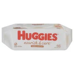 Huggies Nourish & Care 4 In 1 Sensitive Skin Care Cocoa & Shea Butter Wipes 56 ea