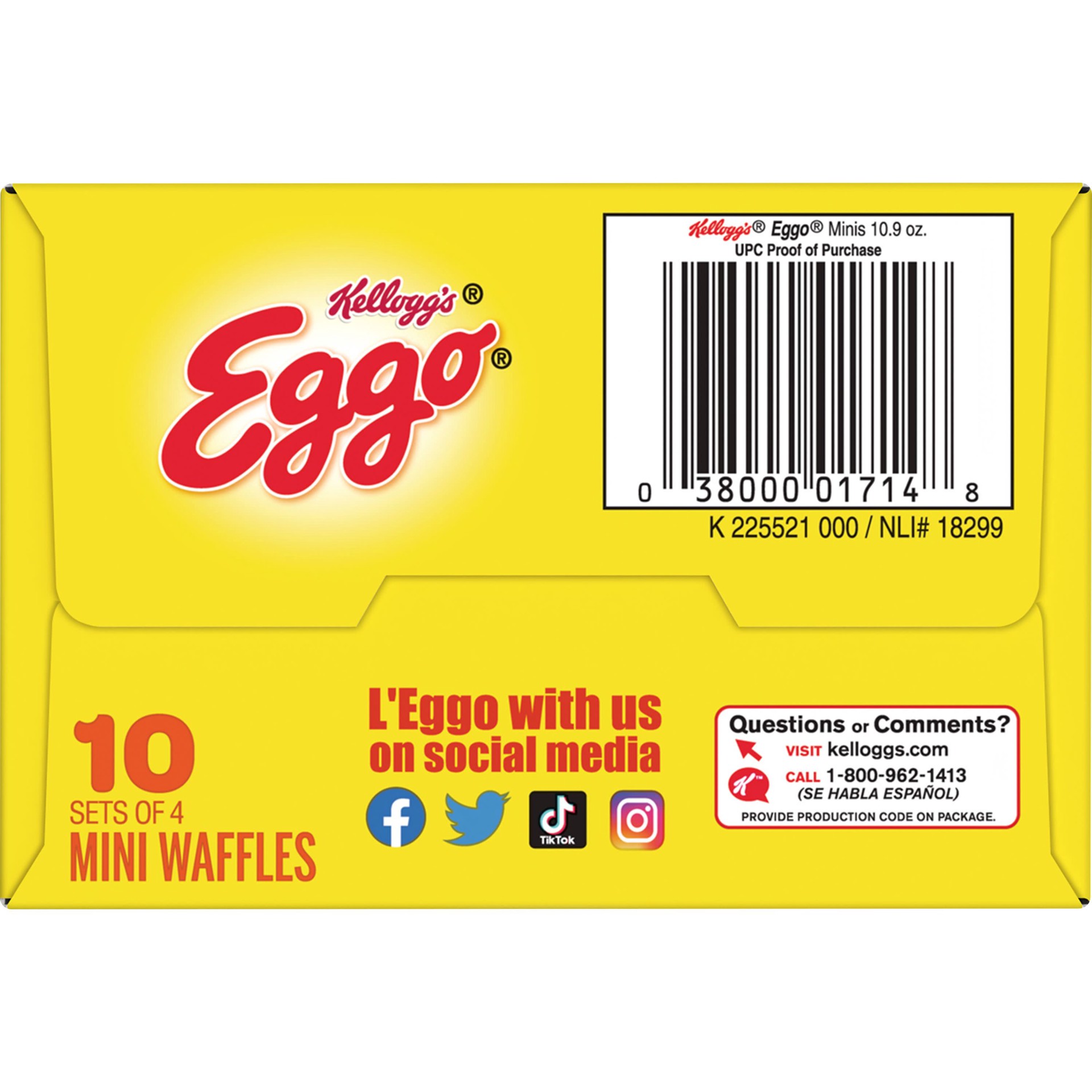 slide 3 of 5, Eggo Frozen Mini Waffles, Homestyle with Maple Flavor, 10.9 oz, 4 Count, Frozen, 10.9 oz