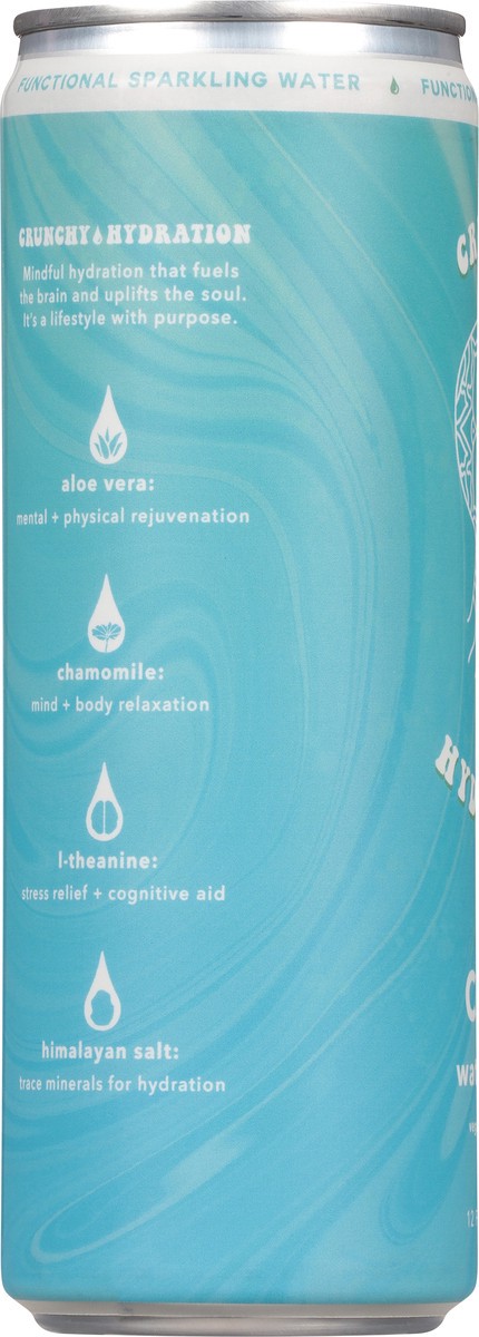 slide 12 of 13, Crunchy Hydration Calm Watermelon Functional Sparkling Water 12 fl oz, 12 fl oz