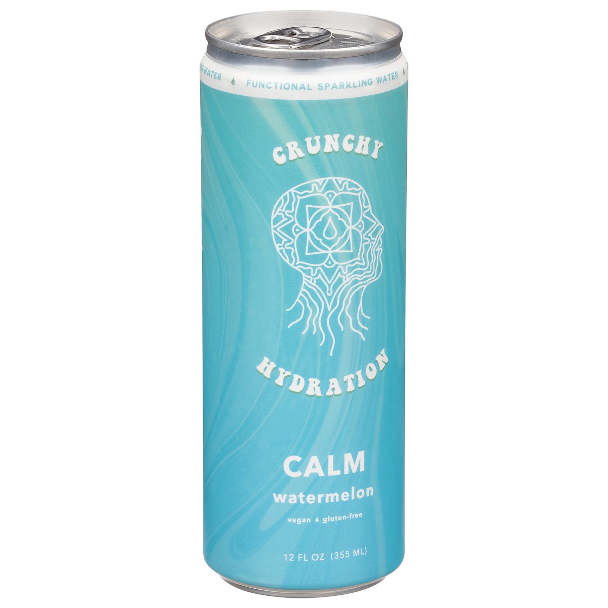 slide 10 of 13, Crunchy Hydration Calm Watermelon Functional Sparkling Water 12 fl oz, 12 fl oz