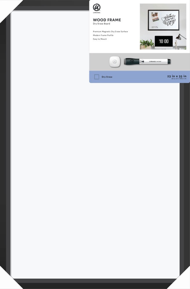 slide 1 of 1, U Brands Frame Magnetic Dry Erase Board, 1 ct