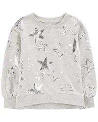 Carter's Kid Star Fleece Sweatshirt Grey 8
