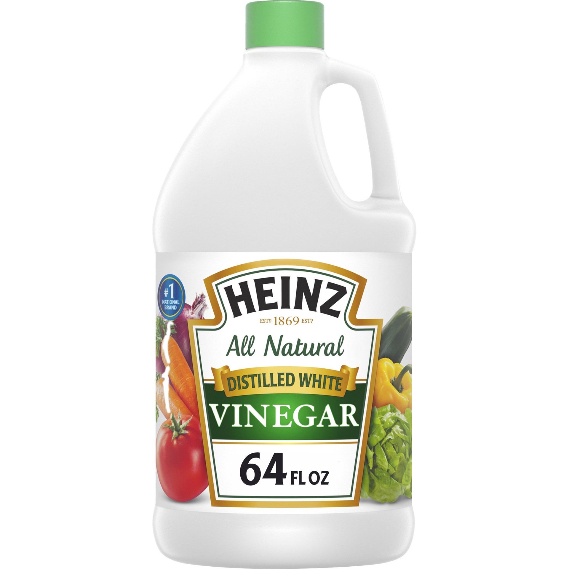 slide 1 of 4, Heinz All Natural Distilled White Vinegar 5% Acidity, 64 oz Jug, 64 fl oz