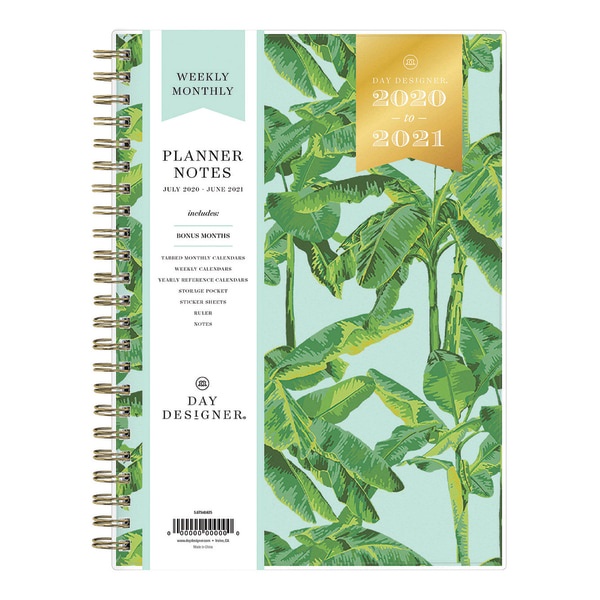 slide 1 of 5, Blue Sky Day Designer Weekly/Monthly Planner, 5-7/8'' X 8-5/8'', Tropics, July 2020 To June 2021, 118335, 1 ct