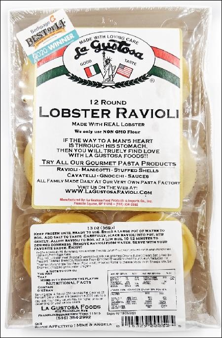 slide 1 of 1, La Gustosa Lobster Ravioli, 14 oz