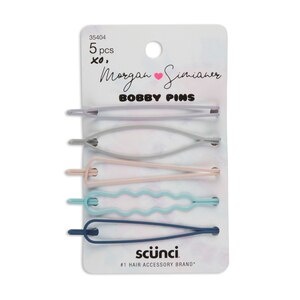 slide 1 of 1, Morgan Simianer Xo Scunci Soft Touch Open Bobby Pins, 5Ct, 5 ct