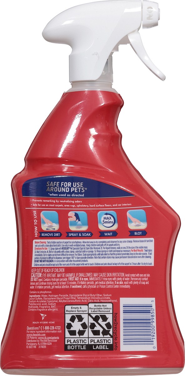 slide 12 of 13, Resolve Pet Specialist Stain & Odor Remover 32 fl oz, 32 fl oz