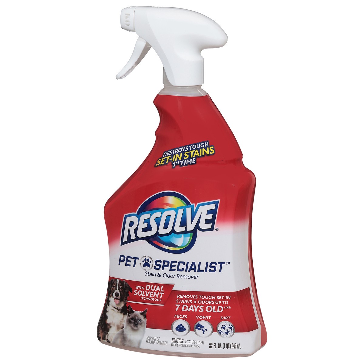 slide 2 of 13, Resolve Pet Specialist Stain & Odor Remover 32 fl oz, 32 fl oz