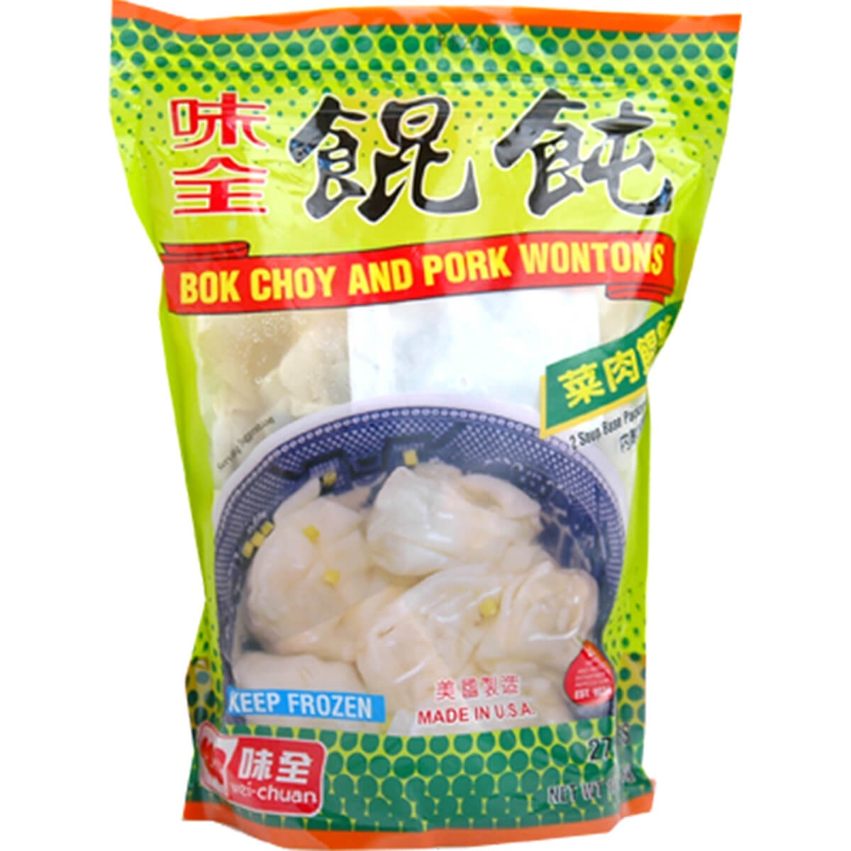 slide 1 of 1, Wei-Chuan Bok Choy And Pork Wonton, 16 oz