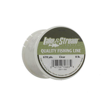 slide 1 of 1, Eagle Claw Lake & Stream Clear Fishing Line 8lb 670yds, 1 ct