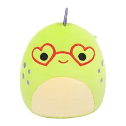 Squishmallows 5" Light Green Lizard With Heart Glasses