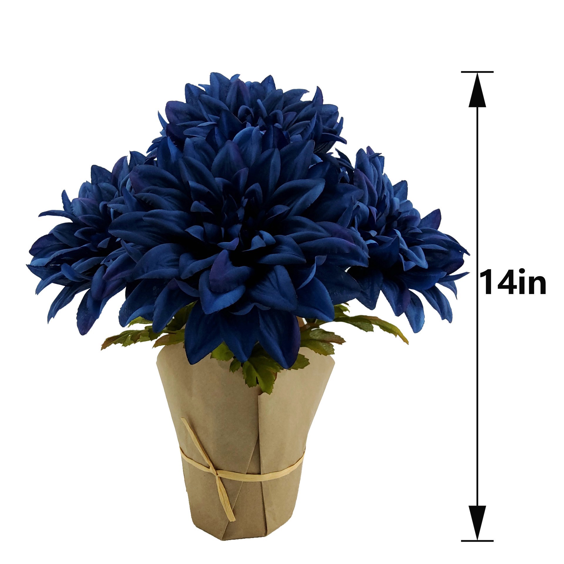 slide 3 of 3, 14" Potted Dahlia By Ashland, 12 in x 12 in x 14 in