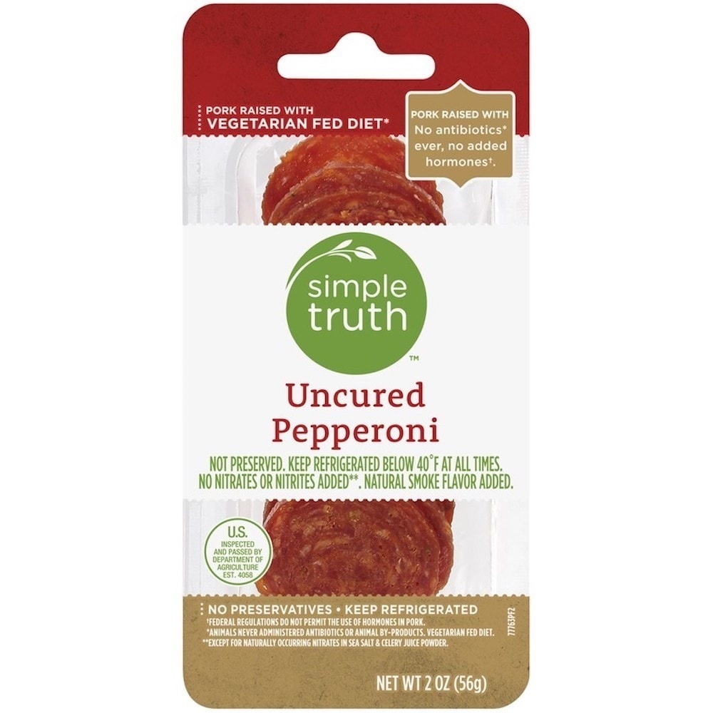 slide 1 of 1, Simple Truth Uncured Pepperoni Slices, 2.5 oz