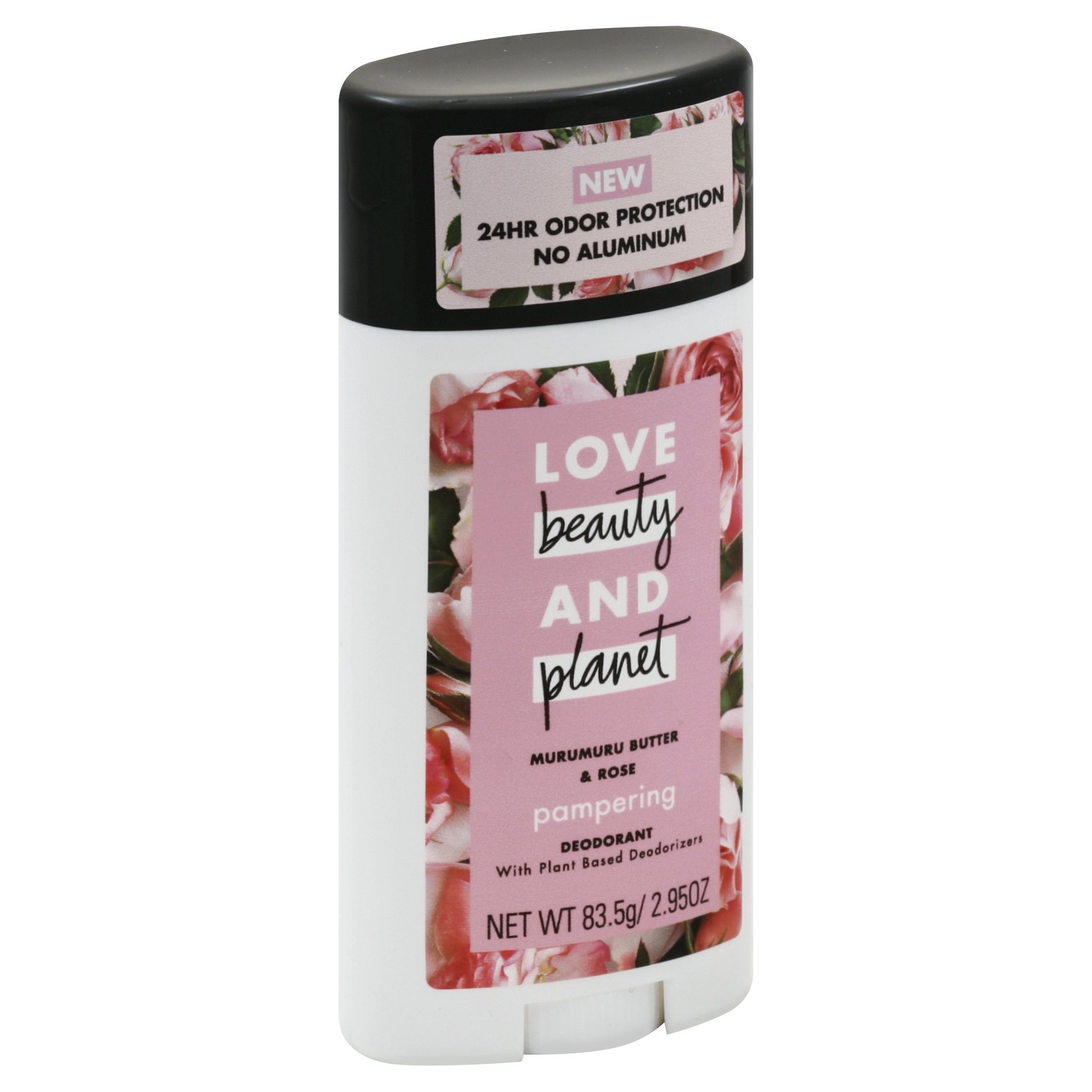 slide 1 of 4, Love Beauty and Planet Love Beauty & Planet Aluminum Free Murumuru Butter & Rose Pampering Deodorant Stick, 2.95 oz