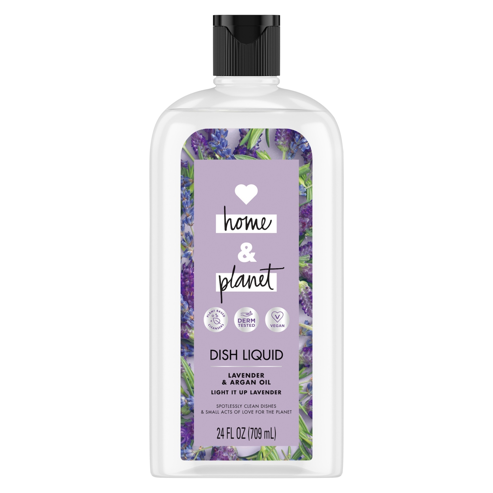 slide 1 of 4, Love Home and Planet Lavender & Argan Oil Liquid Dish Soap&nbsp;, 24 oz