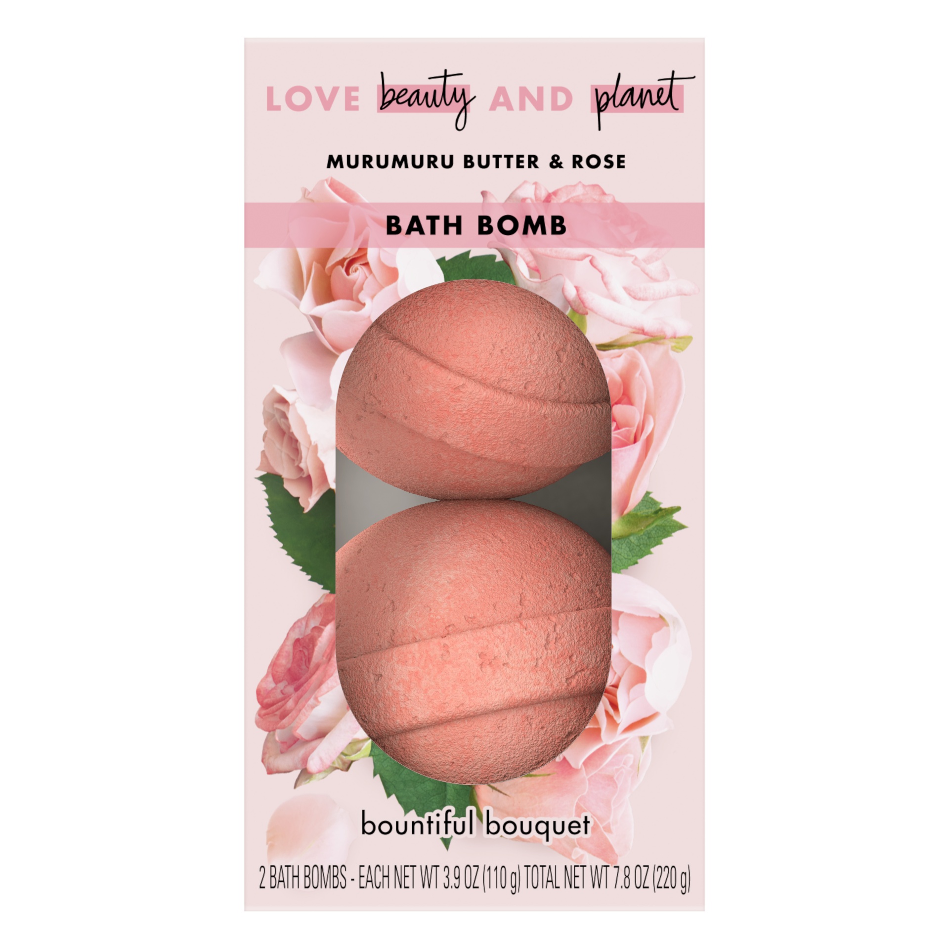 slide 1 of 3, Love Beauty and Planet Murumuru Butter Rose Bath Bomb , 2 ct; 7.8 oz