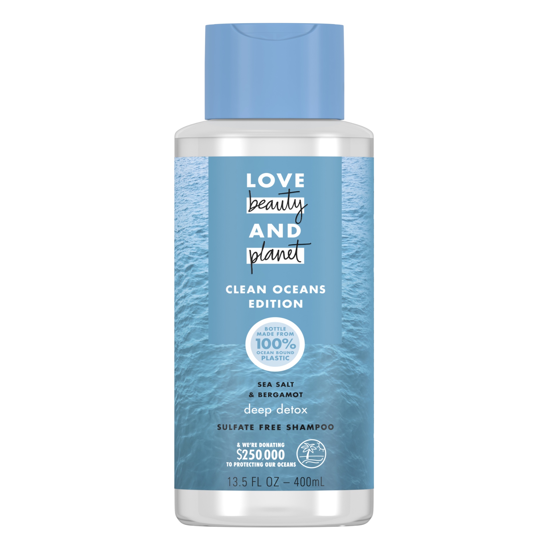 slide 1 of 5, Love Beauty and Planet Clean Ocean Sea Salt & Bergamont Shampoo, 13.5 fl oz