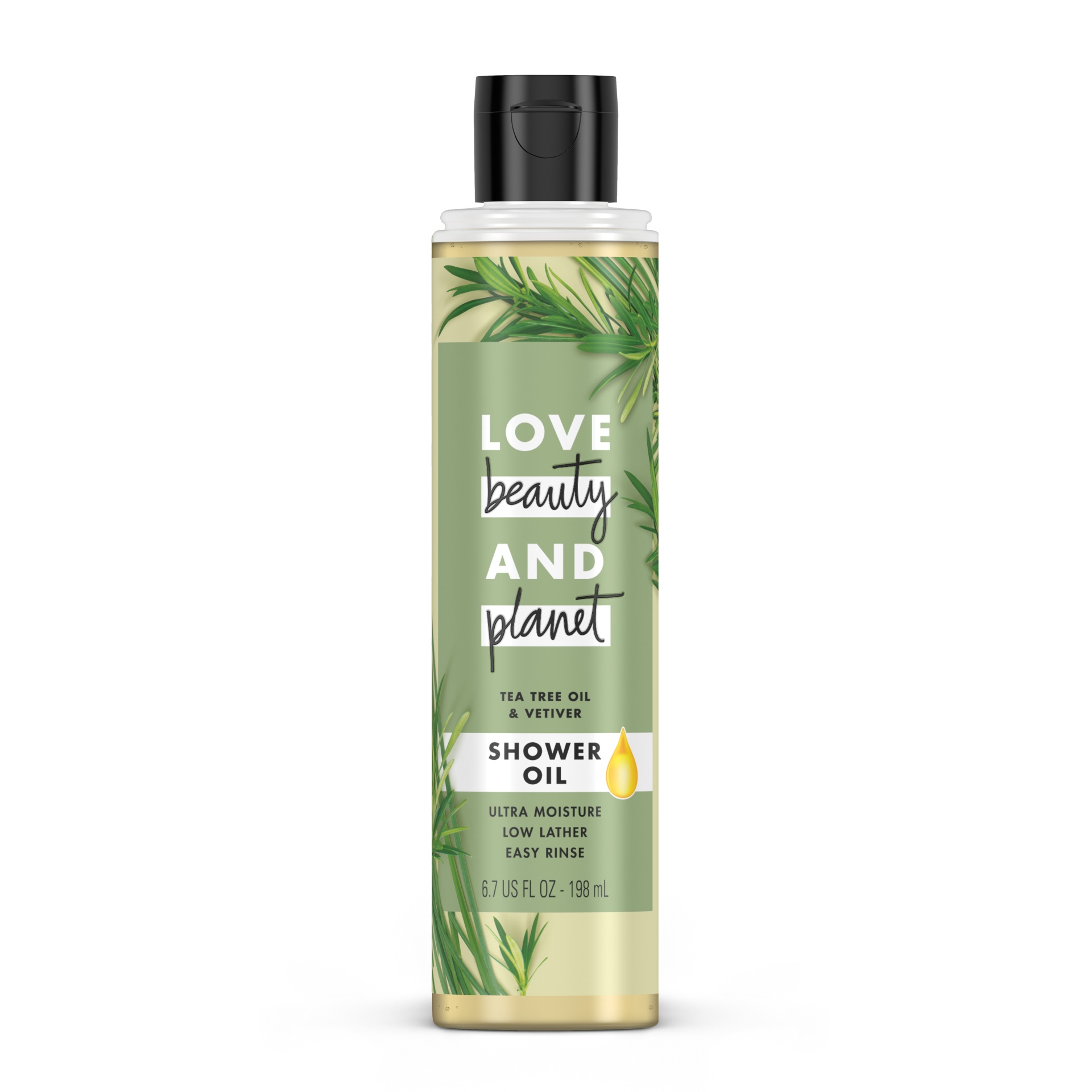 slide 1 of 8, Love Beauty and Planet LBP Tea Tree Oil &; Vetiver Shower Oil Body Wash, 6.7 oz