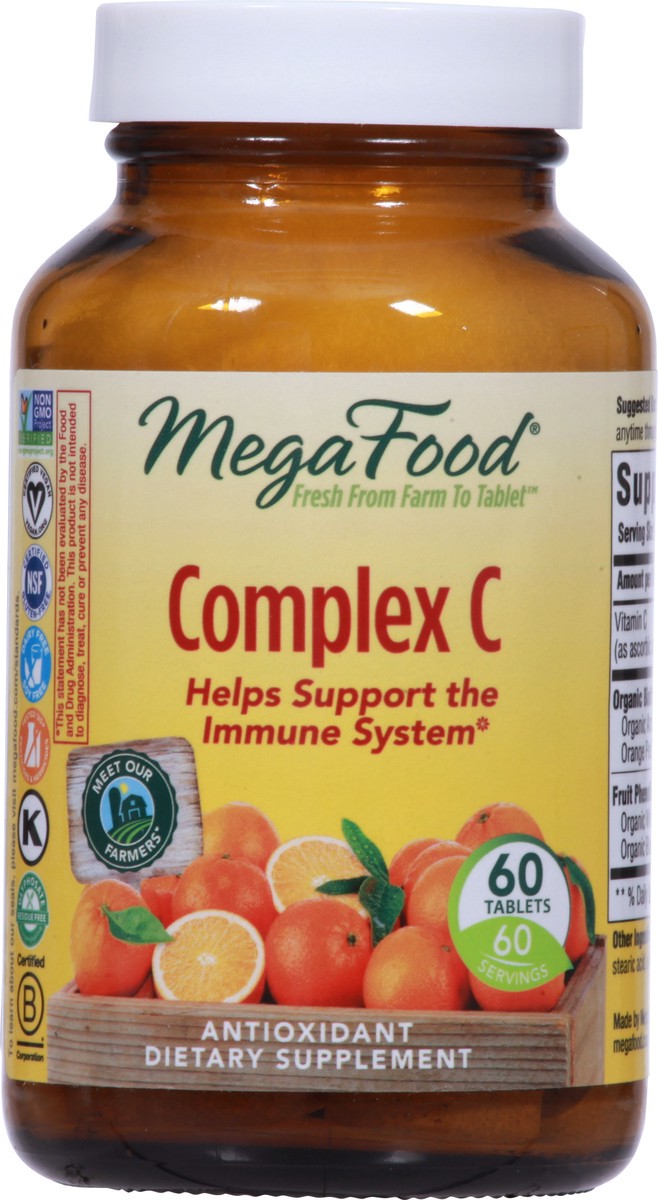 slide 9 of 9, MegaFood Complex C 60 Tablets, 1 ct