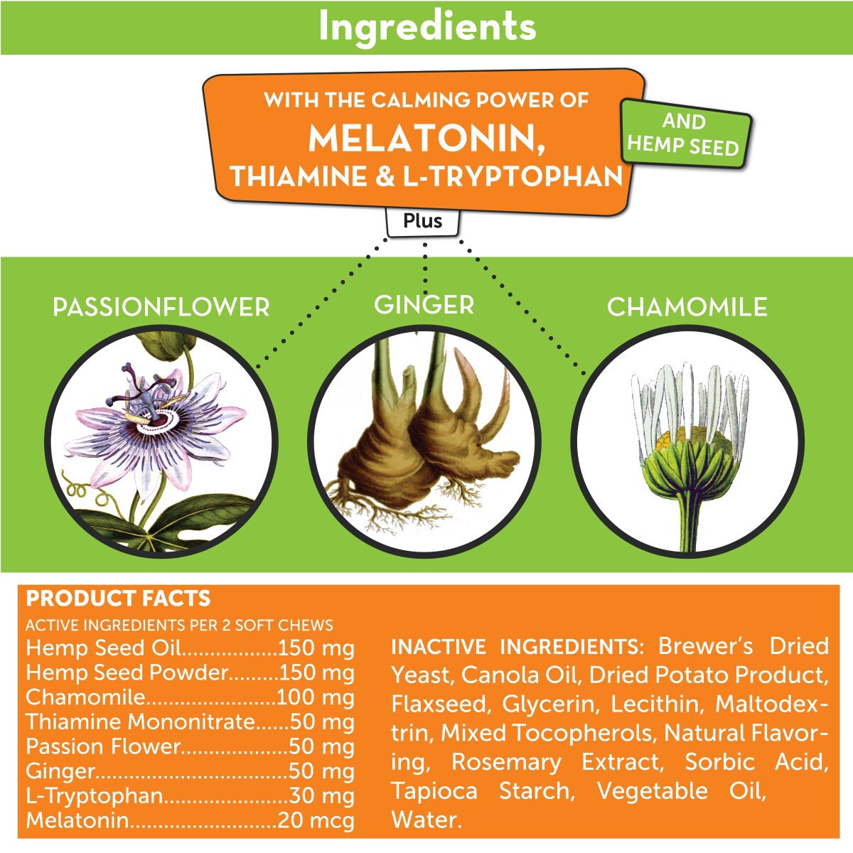 slide 6 of 25, ThunderShirt ThunderWunders Hemp Calming Chews, 60 ct