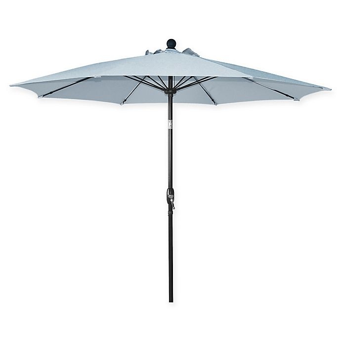 slide 1 of 1, Destination Summer Market Round Umbrella - Pale Blue, 9 ft