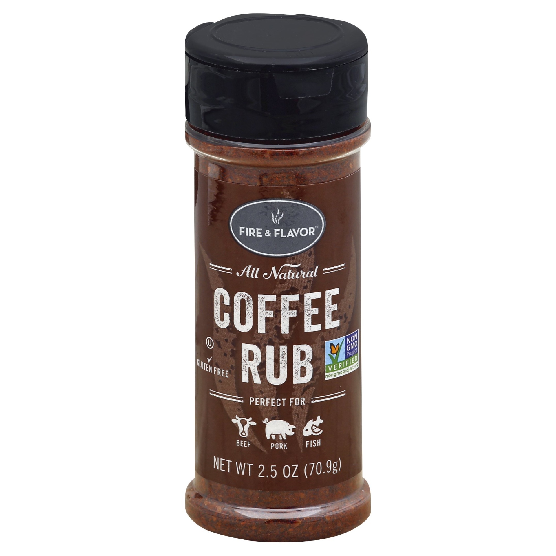 slide 1 of 1, Fire & Flavor Coffee Rub, 2.5 oz