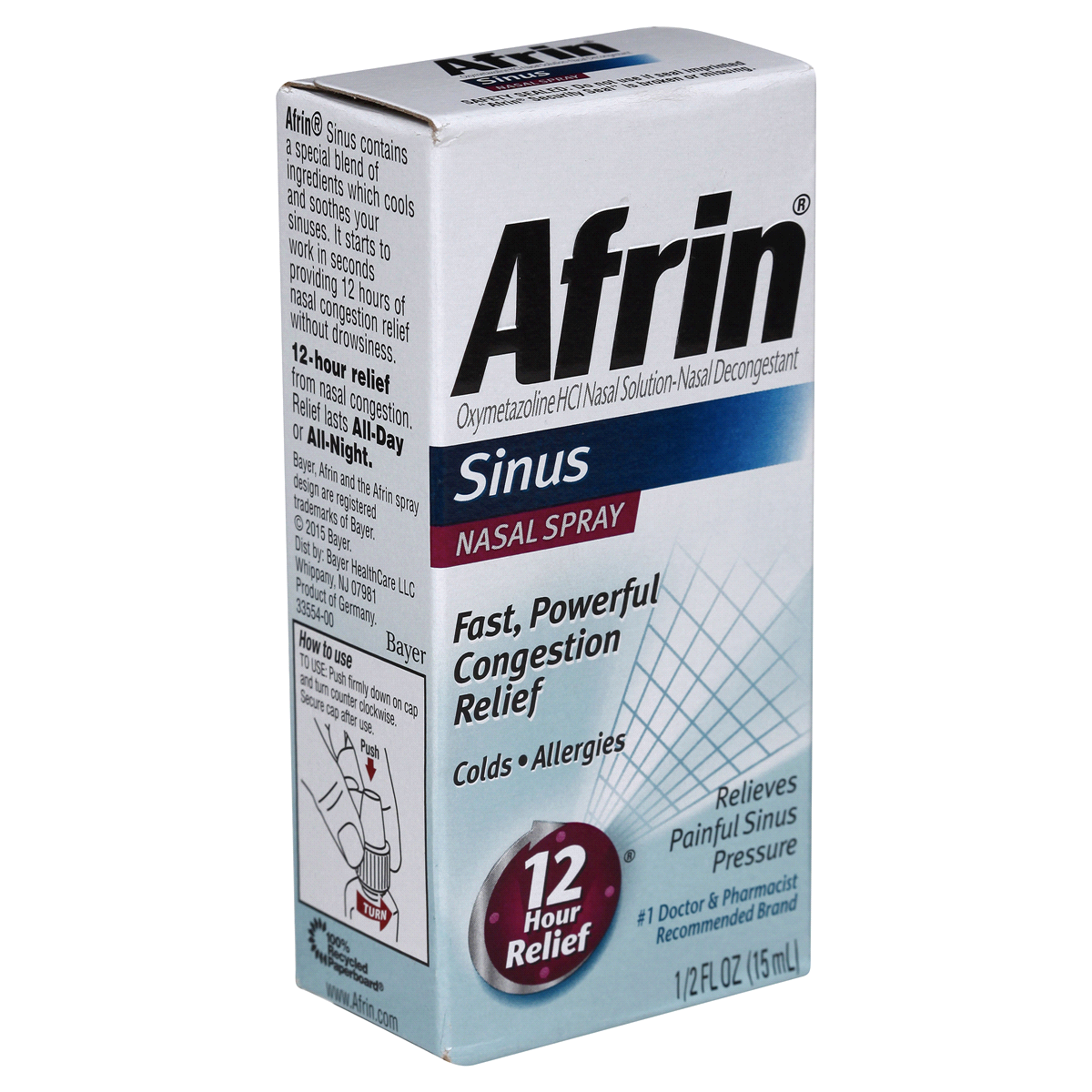 Afrin Sinus Nasal Spray 0.5 fl oz Shipt