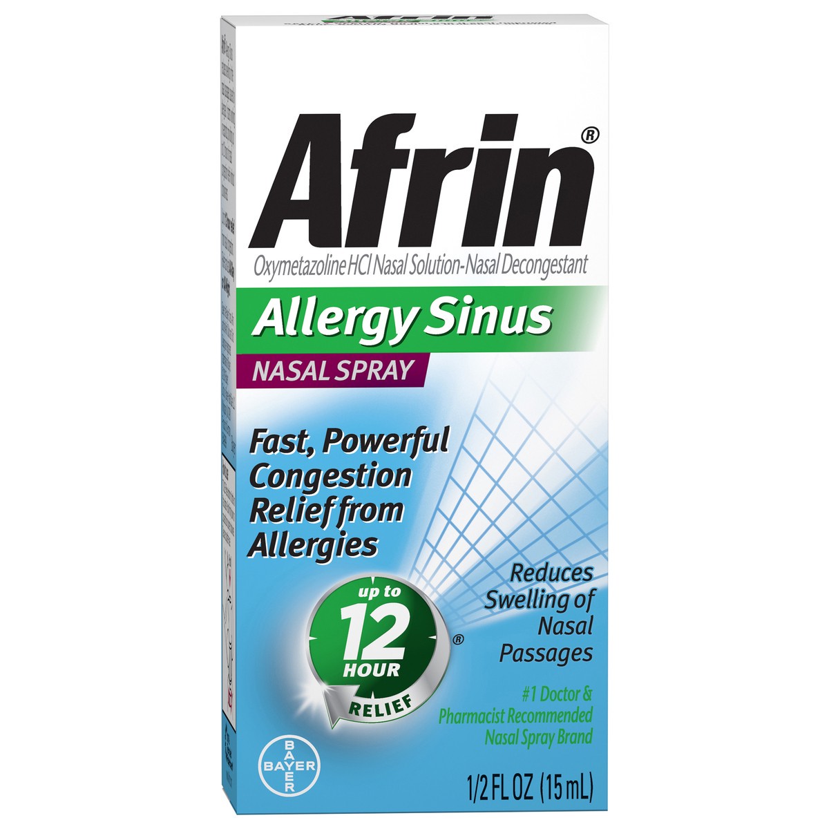 slide 2 of 8, Afrin Allergy Sinus Nasal Spray, 0.5 fl oz